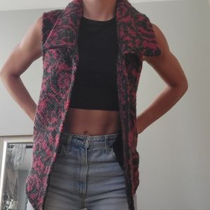 Anthropologie Patterned Fall Vest